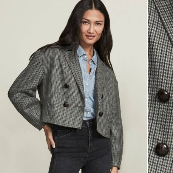 NWOT Veronica Beard Sybille Houndstooth Jacket - Picture 1 of 10